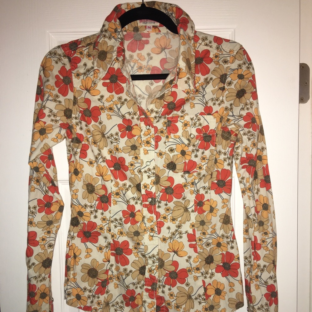 True Religion snap down shirt